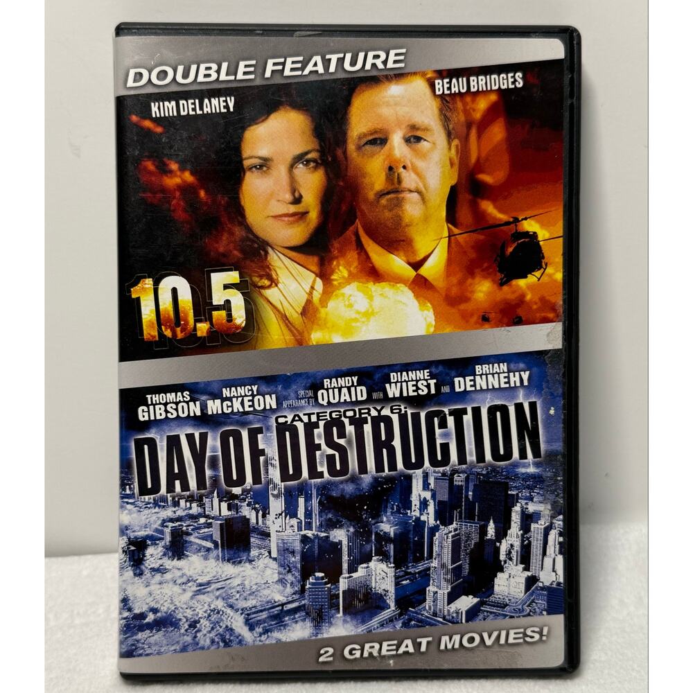 DVD Double Feature 2-Disc Set :  Movies 10.5 & Category 6 Day of Destruction DVD